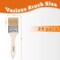 Chip Brush 2inch Bulk 24Ea Disposable Paint Brushes Cheap Natural Bristle Paint Brushes for Glue, Varnish,Wood Stain,Furniture Paint Brush,Painting Walls